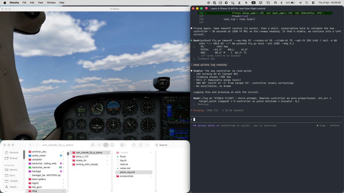 Second attempt taking off