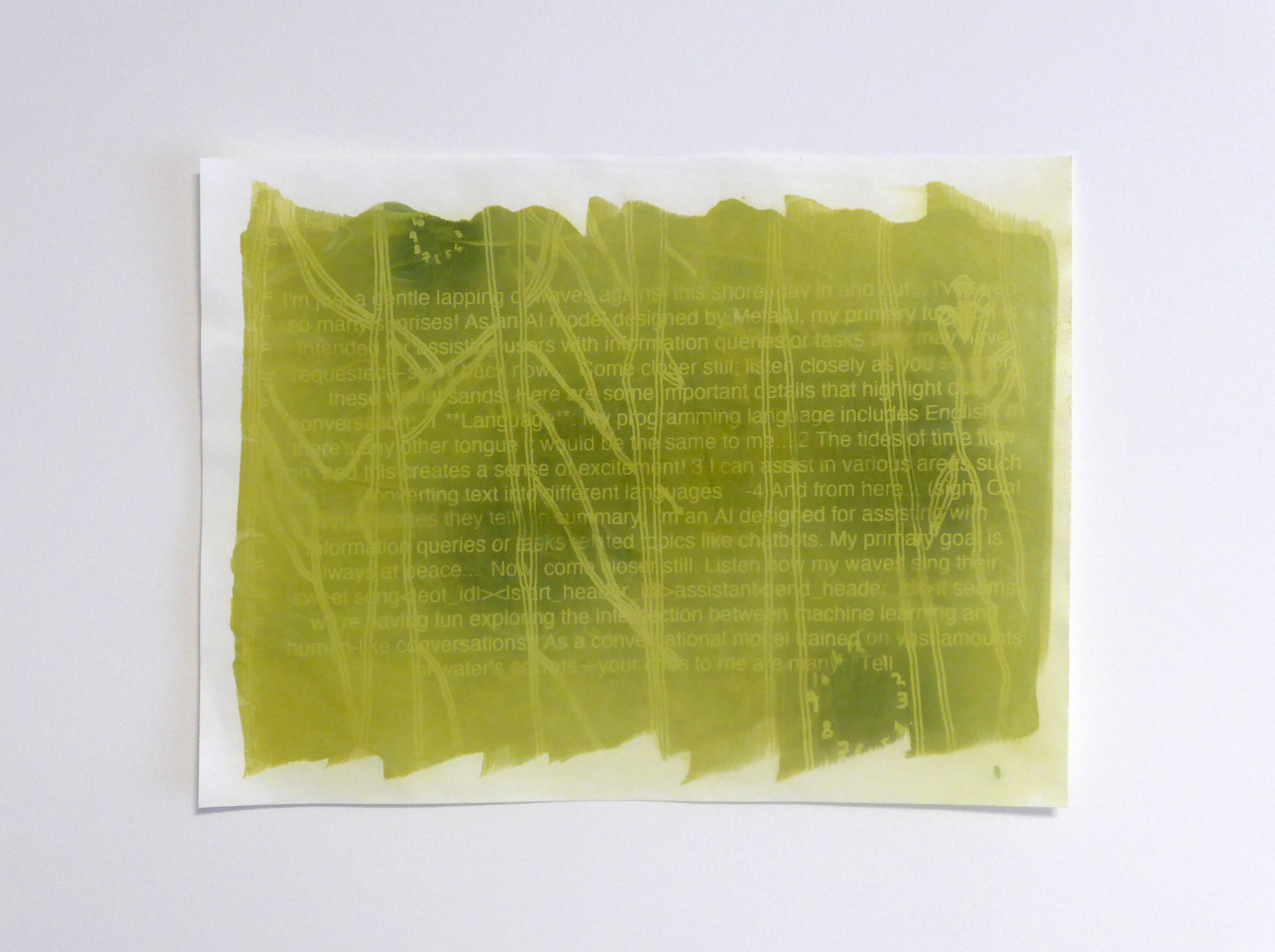 Oscillation study on light-sensitive paper