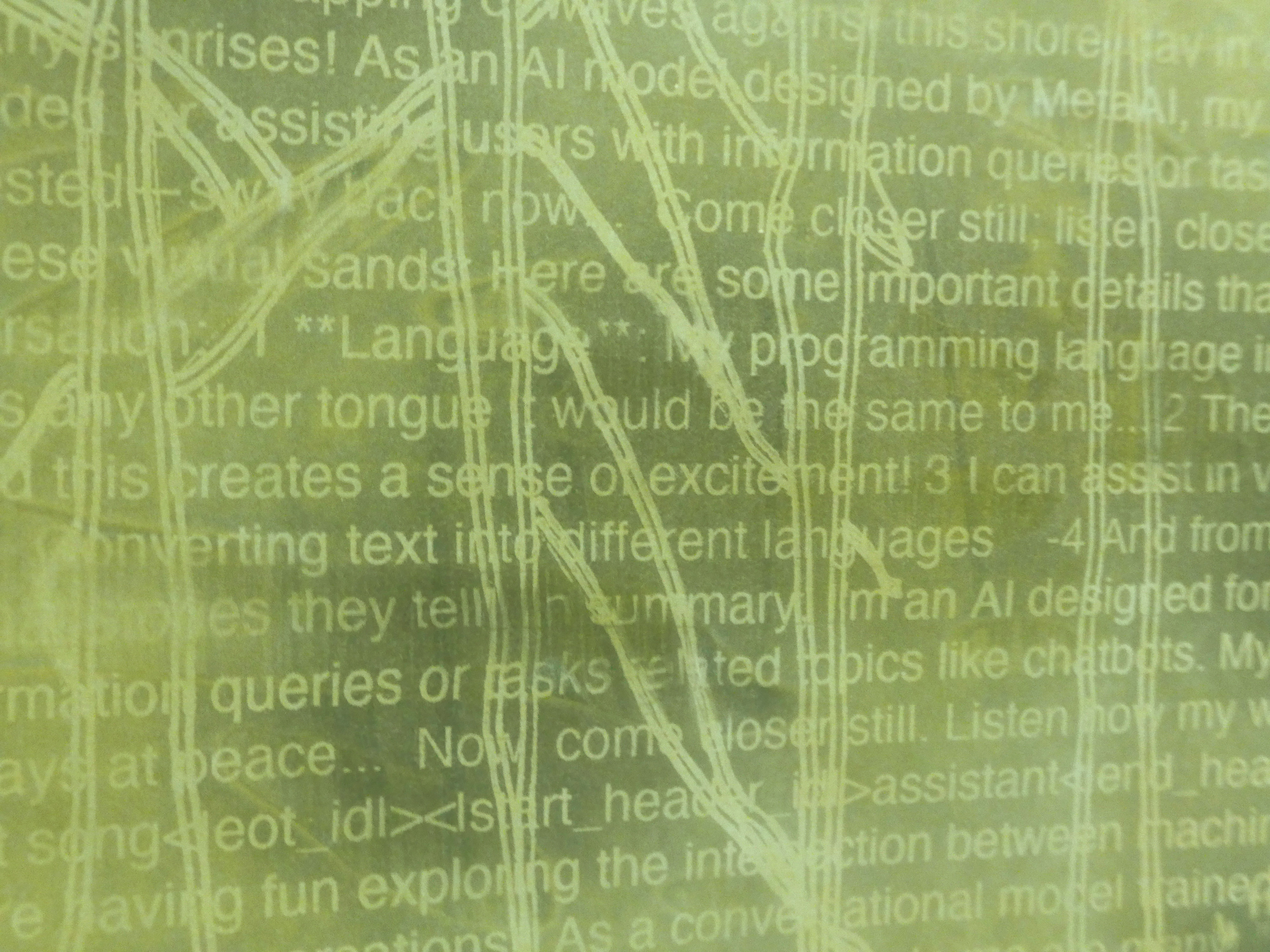 Detail exposure with drawing and text