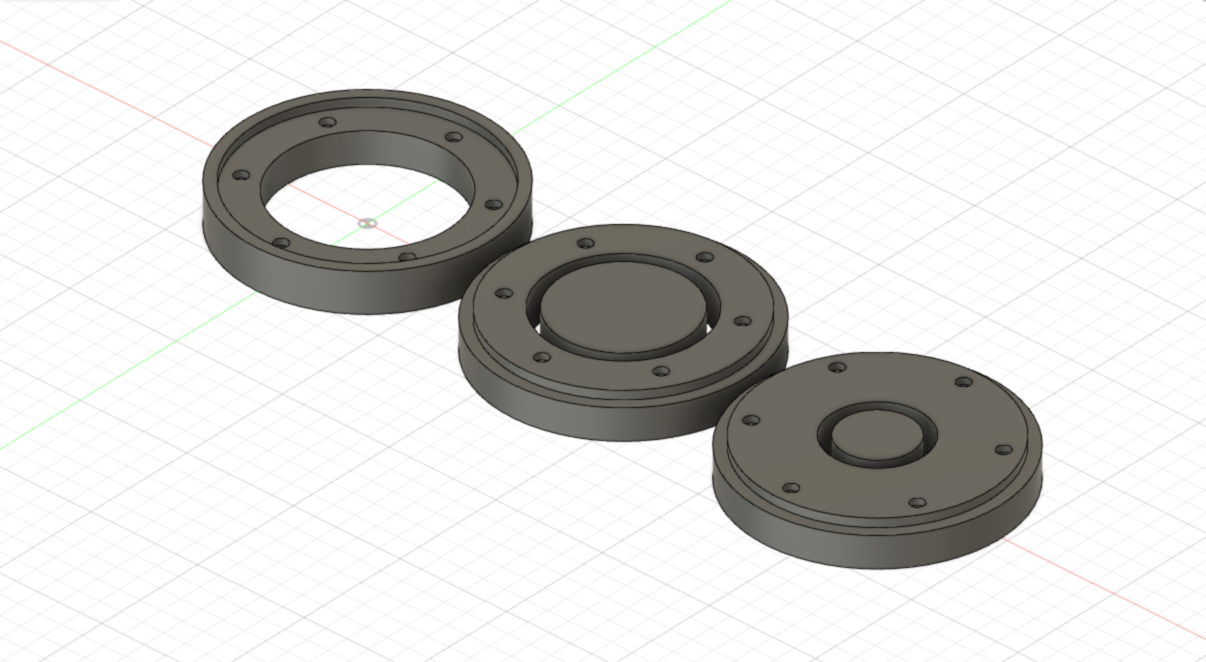 CAD model of a magnetic vac attachment